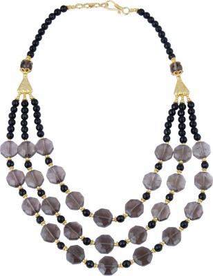 Pearlz Ocean Agate, Quartz Gold-plated Plated Alloy Necklace