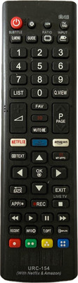 SHIELDGUARD Remote Control URC-154 Compatible for Smart LED TV LG Remote Controller(Black)