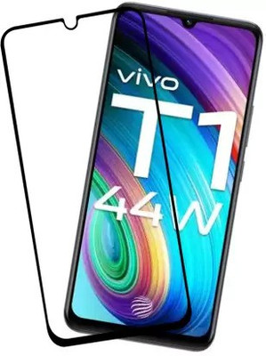 VISHZONE Edge To Edge Tempered Glass for vivo T1 44W(Pack of 1)
