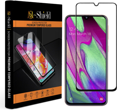 MS-Shield Edge To Edge Tempered Glass for Samsung Galaxy A40s(Pack of 1)