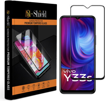 MS-Shield Edge To Edge Tempered Glass for Vivo Y33s(Pack of 1)