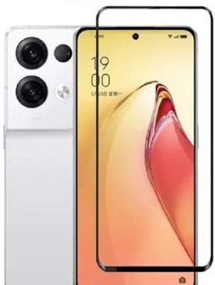 VDAT Edge To Edge Tempered Glass for Oppo Reno 8 Pro, OPPO Reno8 Pro 5G, Reno 8 Pro 5G(Pack of 1)