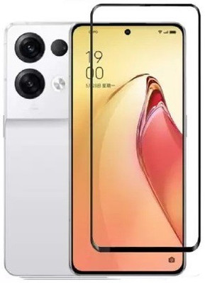 VDAT Edge To Edge Tempered Glass for Oppo Reno 8 5G, OPPO Reno8 5G, Reno 8 5G(Pack of 1)