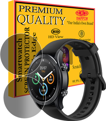 daffin Screen Guard for Realme TechLife Watch R100(Pack of 2)