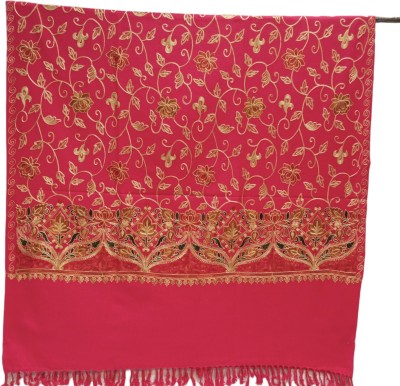 SSKfashions Acrylic Woven Women, Men Shawl(Pink)