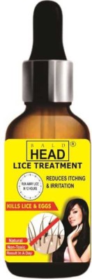 BALDHEAD LICE TREATMENT OIL | KILLS LICE & EGGS |REDUCES ITCHING & IRRITATION Hair Oil(31 ml)