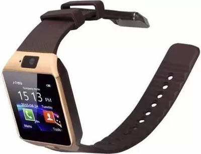 NKL Stylish Look Men Smart Android Watch Smartwatch(Brown Strap, FREE)