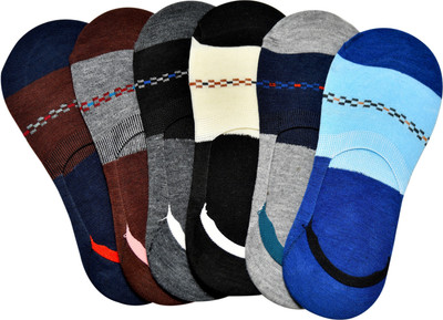 SOXSTER Unisex Embriodered Peds/Footie/No-Show(Pack of 6)