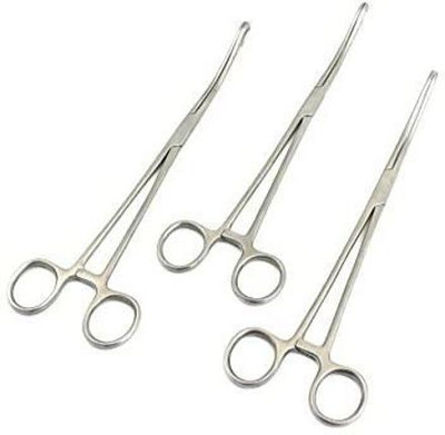 Forgesy Sponge holding forceps (10 Inch) (Pack of 3) Sponge Forceps