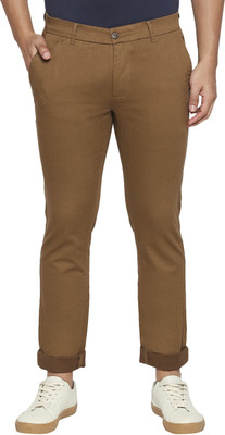 BASICS Regular Fit Men Khaki Trousers