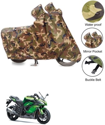 Znee Smart Waterproof Two Wheeler Cover for Kawasaki(Ninja 1000, Multicolor)