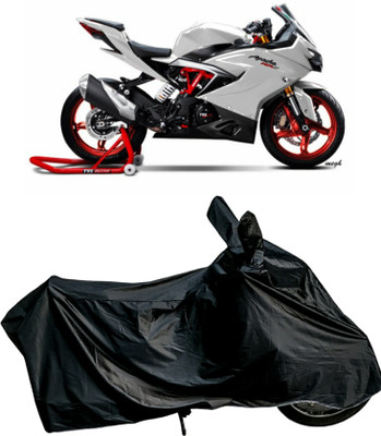 APNEK Waterproof Two Wheeler Cover for TVS(Apache RTR 310, Black)