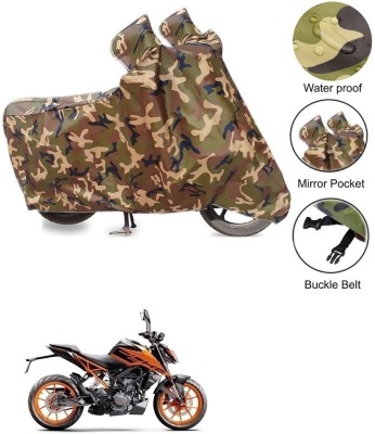 Znee Smart Waterproof Two Wheeler Cover for KTM(Duke 200, Multicolor)