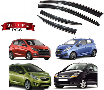 Auto E-Shopping For Non-convertibles Front, Rear Wind Deflector(Tinted Chevrolet Spark)