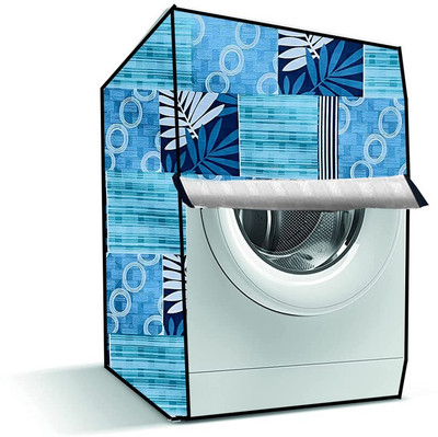 Delideal Front Loading Washing Machine  Cover(Width: 55 cm, Green, White)
