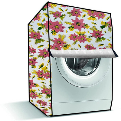 Delideal Front Loading Washing Machine  Cover(Width: 62 cm, Brown, White)