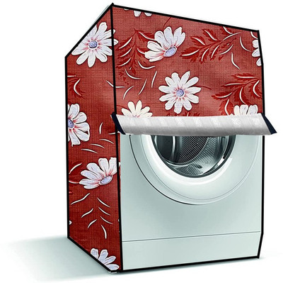 Delideal Front Loading Washing Machine  Cover(Width: 66 cm, Brown, White)