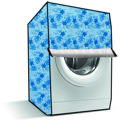 Delideal Front Loading Washing Machine  Cover(Width: 65 cm, Blue, Sky Blue)