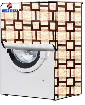 Delideal Front Loading Washing Machine  Cover(Width: 83 cm, Yellow, Black)