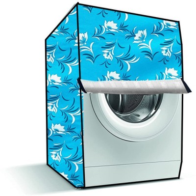 Delideal Front Loading Washing Machine  Cover(Width: 83 cm, Sky Blue, White)