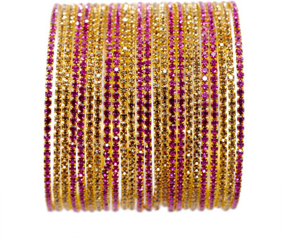 NMII Metal Zircon Bangle Set(Pack of 24)