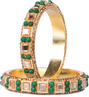 Mamon Creations Alloy Bangle Set(Pack of 2)