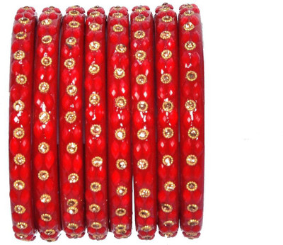 ishika Glass Zircon Kada(Pack of 8)