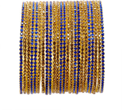 HOMOZE Metal Zircon Bangle Set(Pack of 24)