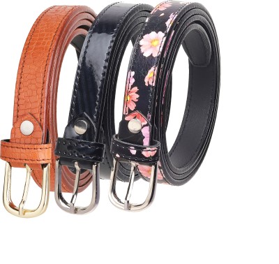 URBAN ALFAMI Women Multicolor Artificial Leather, Texas Leatherite Belt