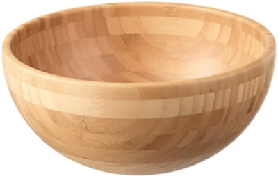 IKEA Wooden Serving Bowl BLANDA MATT Serving Bowl 28 CM Disposable(Pack of 1, Brown)