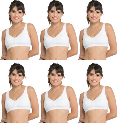 Docare Women Sports Non Padded Bra(White)