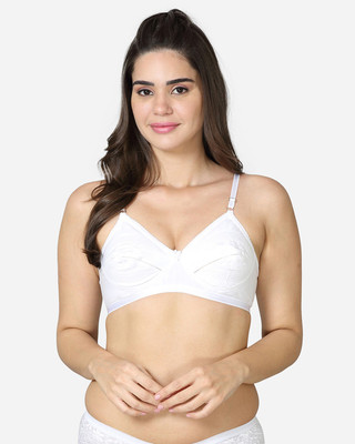 V Star Women Full Coverage Non Padded Bra(White)