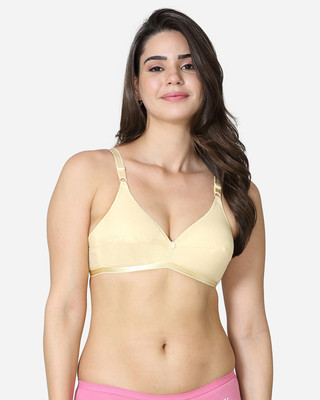 V Star Breeze Women T-Shirt Non Padded Bra(Beige)