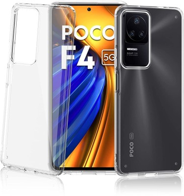 eBoggy Back Cover for Poco F4 5G(Transparent, Grip Case, Silicon, Pack of: 1)