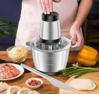 Divvy 220V 2 Speeds 304 Stainless Steel Electric Chopper Meat Grinder (250 watts) Electric Vegetable Chopper(1)