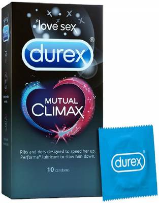DUREX MUTUAL CLIMAX CONDOMS FOR MEN & WOMEN 10N PACK OF 1 Condom