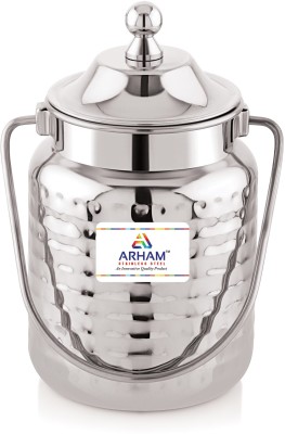 ARHAM STAINLESS STEEL Steel Milk Container  - 250 ml(Silver)