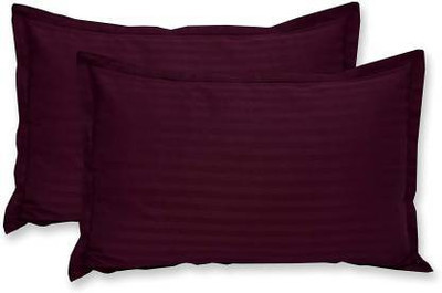 Cr Creation Cotton Cushions & Pillows Cover(43.18 cm*68.58 cm, Pack of 2, Purple)