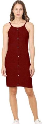 RIHAN CREATION Women Bodycon Maroon Dress