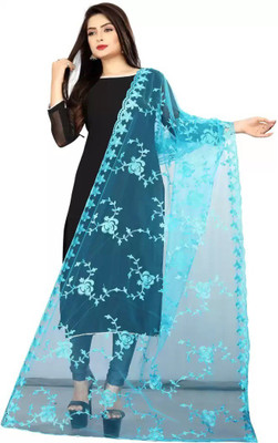 Naklang creation Net Embroidered Women Dupatta