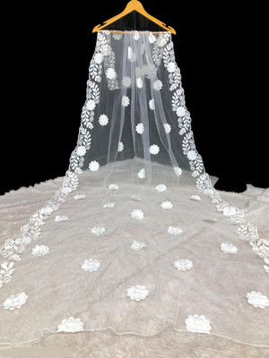 Naklang creation Net Embroidered Women Dupatta