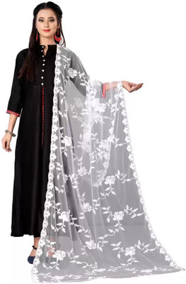 Naklang creation Net Embroidered Women Dupatta