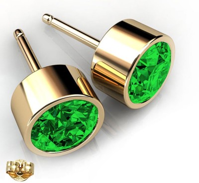 Gourik Studded With AAA+ Quality Peridot Color Austrian Crystal Crystal Stud Earring