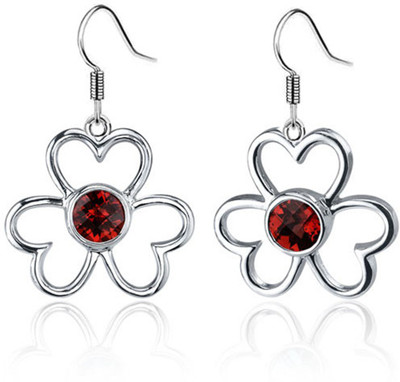 Gourik Studded With AAA+ Quality Ruby Color Austrian Crystal Crystal Stud Earring
