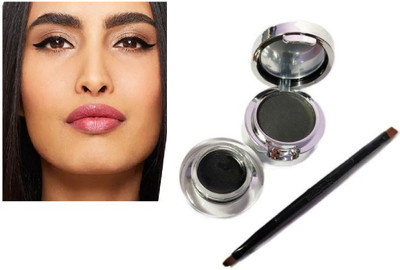 YAWI professional make up look water proof matte eye liner 2 in one 30 g(black)