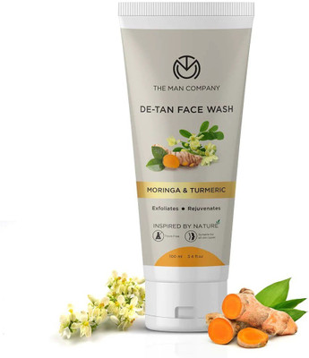 THE MAN COMPANY De-Tan FaceWash with Turmeric & Moringa | Skin Brightening | Tan Removal | Face Wash