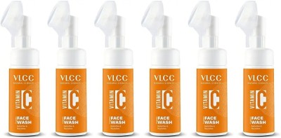 VLCC Vitamin C Premium Foaming Facewash Combo Pack of 6 (100ml X 6) Face Wash(600 ml)