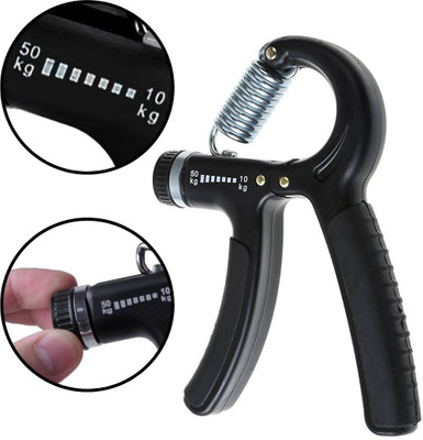 KARBD Hand Grip Strengthener Adjustable Resistance 50 kg Weight for Home Gym Workout Hand Grip/Fitness Grip(Black)