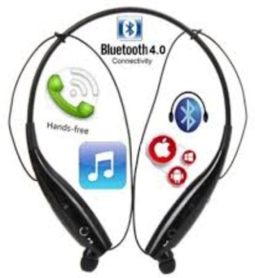 GUGGU UGJ_459S_HBS 730 Neck Band Bluetooth Headset Bluetooth Headset(Black, In the Ear)