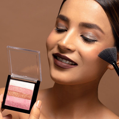 winry TRENDY MATTE FINISH SHIMMERY BRICK POWDER HIGHLIGHTER Highlighter(MULTICOLOUR)